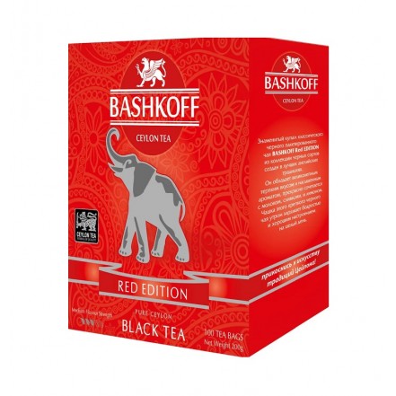 Чай черный Башков BASHKOFF TEA Red Edition 100 пак 18 шт/уп