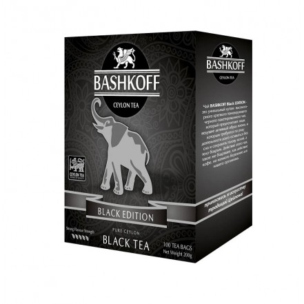 Чай черный Башков BASHKOFF TEA Black Edition 100 пак 18 шт/уп