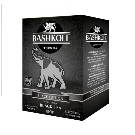 Чай черный Башков BASHKOFF TEA Black Edition FBOP 100 г 48 шт/уп