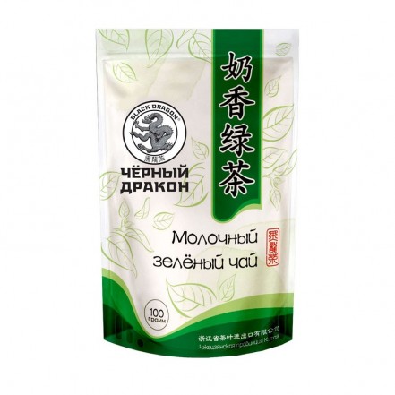 Чай зеленый Черный дракон Молочный 100 г м/у GM535 25 шт/уп