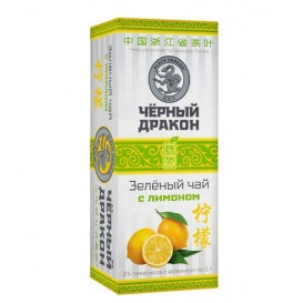 Чай Черный дракон Зеленый с лимоном 25 пак 18 шт/уп