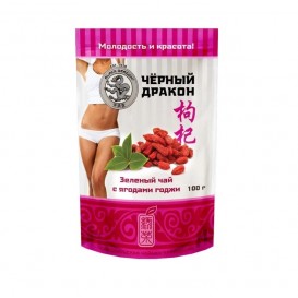 Чай Черный дракон Зеленый с ягодами годжи 100 г м/у GO007 25 шт/уп