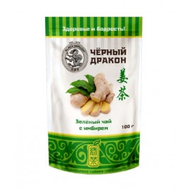 Чай Черный дракон Зеленый с имбирем 100 г м/у G110 25 шт/уп