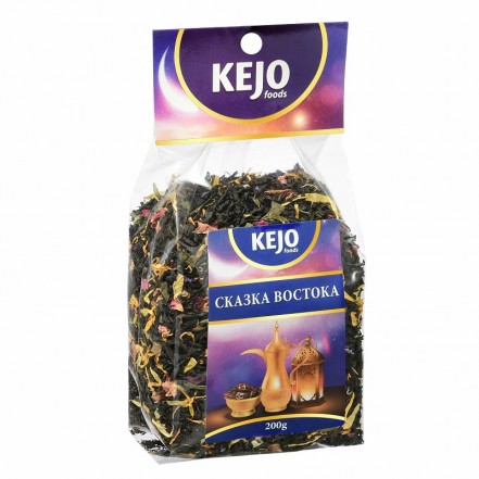 Чай черный + зеленый Кеджо Сказка Востока 200 г м/у 12 шт/уп