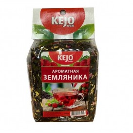 Чай черный Кеджо Ароматная земляника 200 г м/у 12 шт/уп