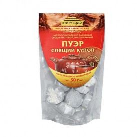Чай черный Конфуций PU-ER Спящий Купол 50 г м/у 12 шт/уп