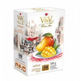 Чай V&V Манго черный 100 гр 48 шт/уп